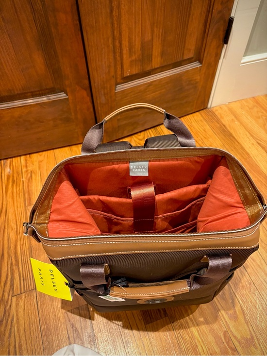 Delsey Paris Chatelet Air 2.0 Backpack Tote Brown NWT